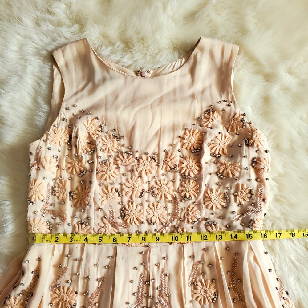 Jenny Yoo Collection Blaire Hand Embroidered/Embellished Dress in Blush … - Picture 15 of 16